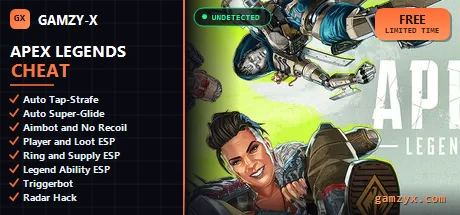 Apex Legends cheat &mdash; tap-strafe and aimbot | GAMZY-X